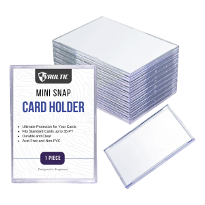 Mini Snap Card Holder Clear Card Case