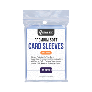 64x89 Soft Premium Clear Card Sleeves (100pcs)