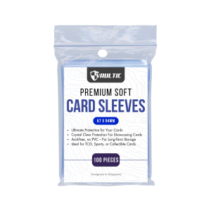 67x94 Soft Premium Clear Card Sleeves (100pcs)