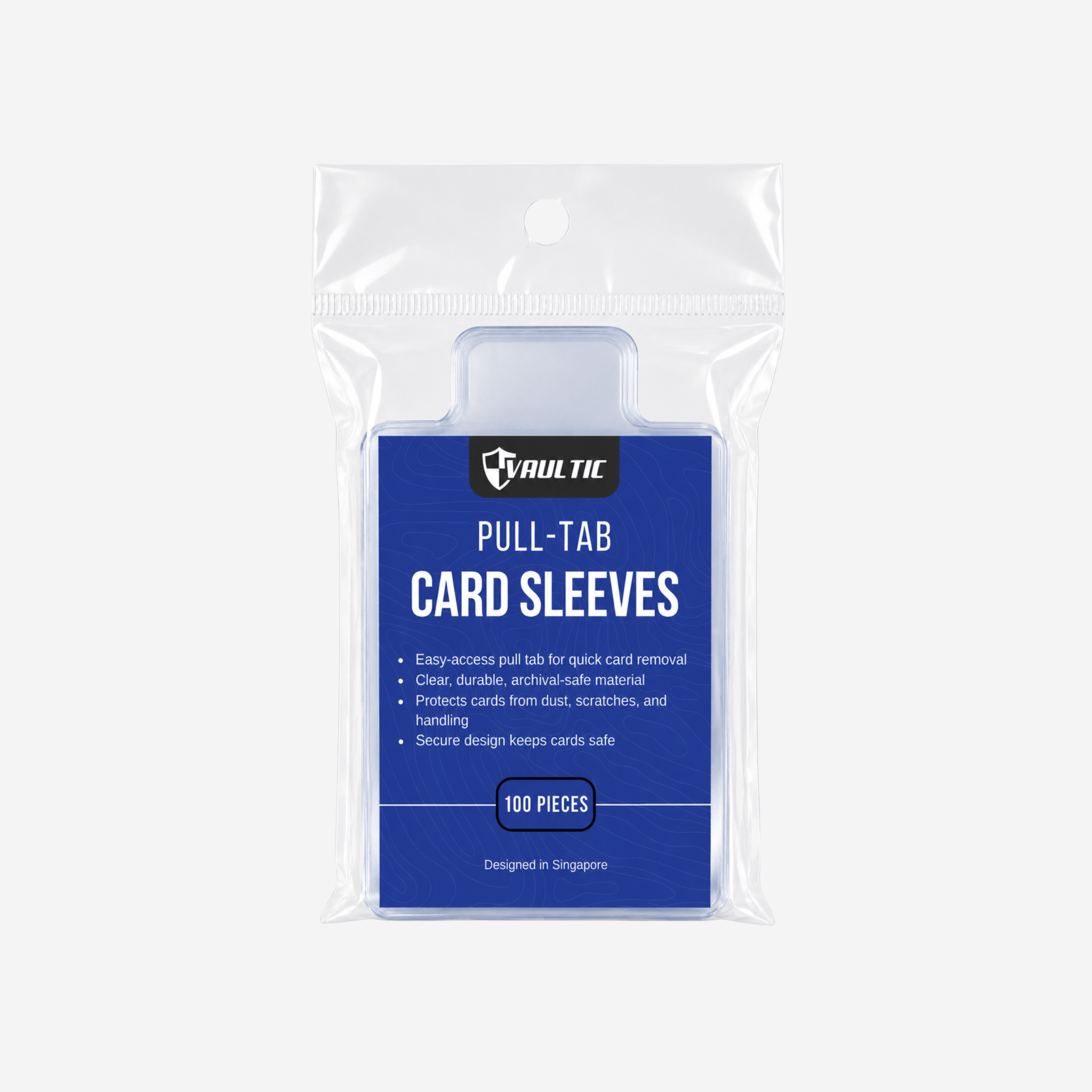 Easy Pull-Tab Card Sleeves (100pc) – Vaultic Singapore