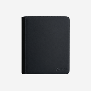 4-Pocket Toploader Zip Binder (128 Slots) – Black