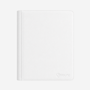 9-Pocket Toploader Zip Binder (288 Slots) – White