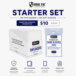 [WEBSITE EXCLUSIVE] Starter Set Bundle (Clear Toploader 100pc + Card Sleeves 100pc)